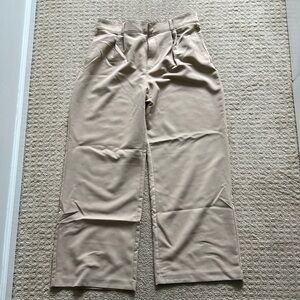 Abercrombie khaki wide leg trouser